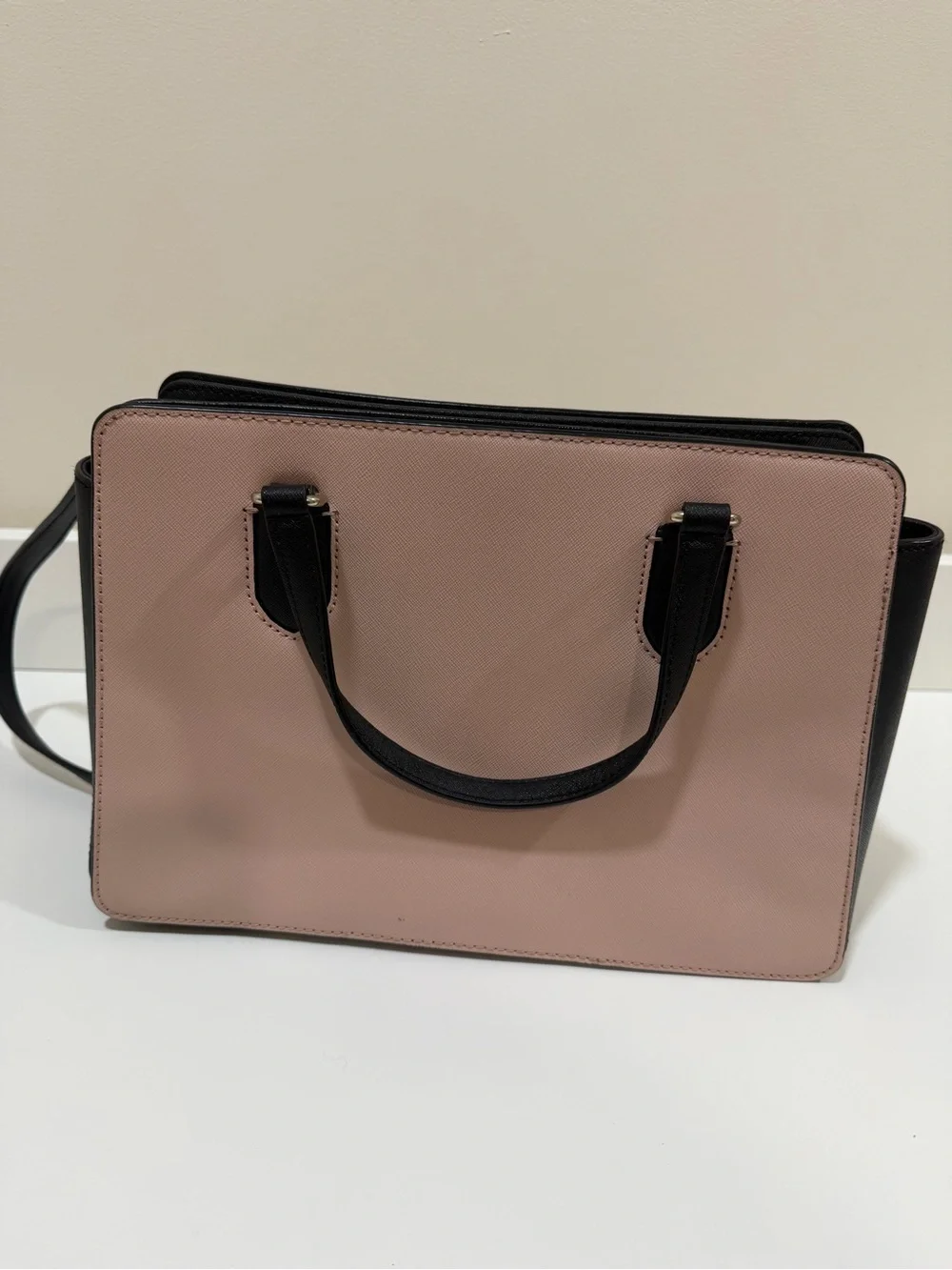 Kate Spade Laurel Way Reese Pink & Black Satchel